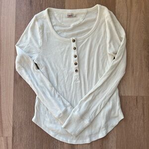 FAHERTY Henley Long sleeve tee